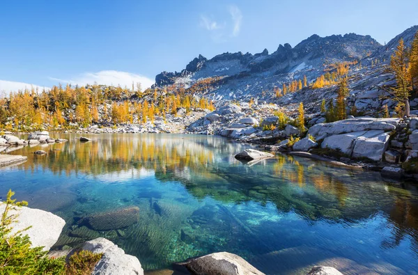 Beaux Lacs Alpins Zone Sauvage Washington États Unis — Photo