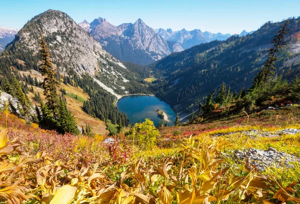 Barevné Podzimní Období Horách — Stock fotografie