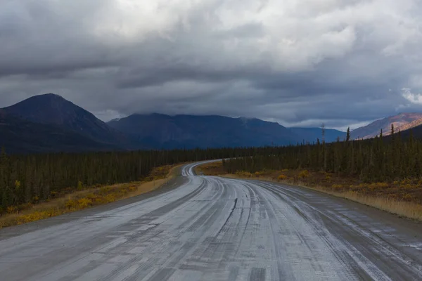Highway Aljaška Spojené Státy — Stock fotografie