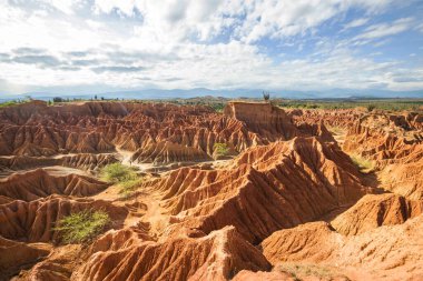 Tatacoa Çölü, Kolombiya, Güney Amerika 'da alışılmadık manzaralar