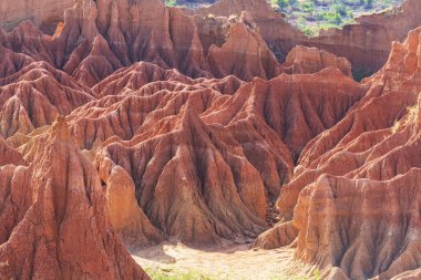 Tatacoa Çölü, Kolombiya, Güney Amerika 'da alışılmadık manzaralar