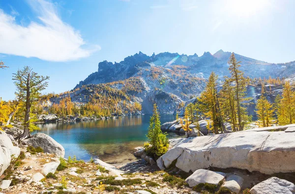 Hermosa Zona Salvaje Los Lagos Alpinos Washington — Foto de Stock