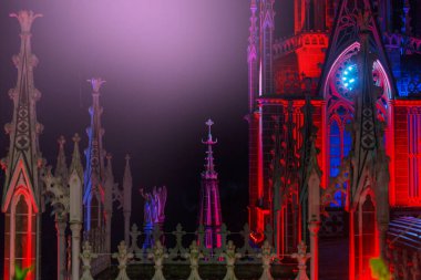 Gece Las Lajas Sığınağı, Kolombiya, Güney Amerika