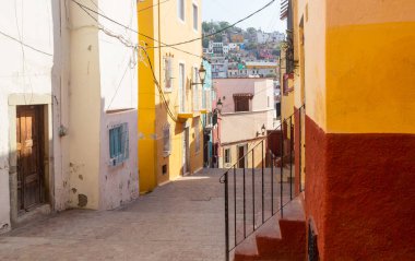 Meksika 'nın ünlü şehri Guanajuato' nun güzel manzarası.