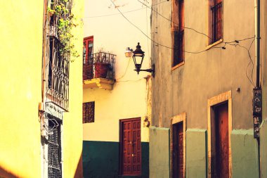 Meksika 'nın ünlü şehri Guanajuato' nun güzel manzarası.