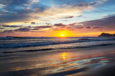 Doğal arkaplan için deniz batımı