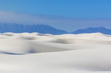 White Sands Ulusal Anıtı, New Mexico, ABD 'de alışılmadık doğal manzaralar