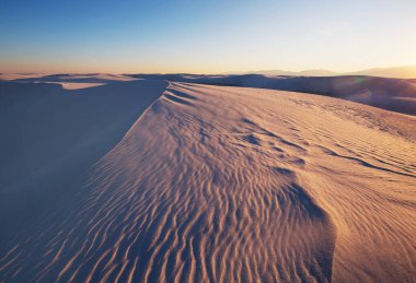 White Sands Ulusal Anıtı, New Mexico, ABD 'de alışılmadık doğal manzaralar