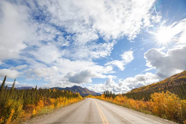 Tundra Landscapes Arctic Circle Autumn Season Beautiful Natural Background — Φωτογραφία Αρχείου