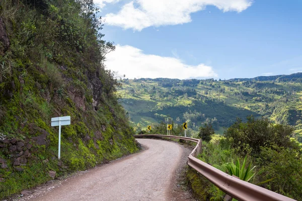 Venkovská Silnice Kolumbii Jižní Amerika — Stock fotografie