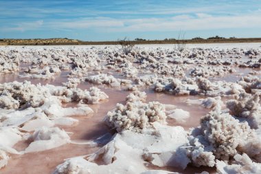 salt pond in the Baja California, Mexico