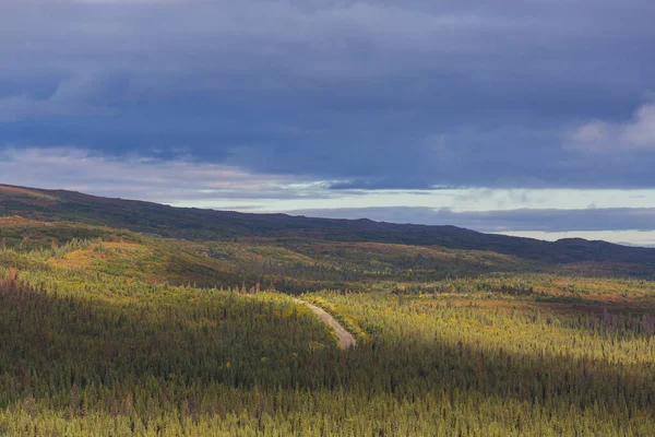 Tundra Landscapes Arctic Circle Dempster Highway Canada — Stok fotoğraf