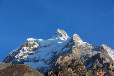 Cordillera Blanca, Peru, Güney Amerika 'daki güzel dağ manzaraları