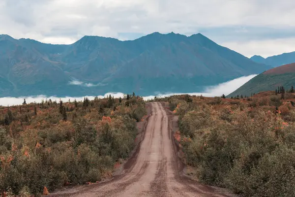 美国阿拉斯加的公路 — 图库照片