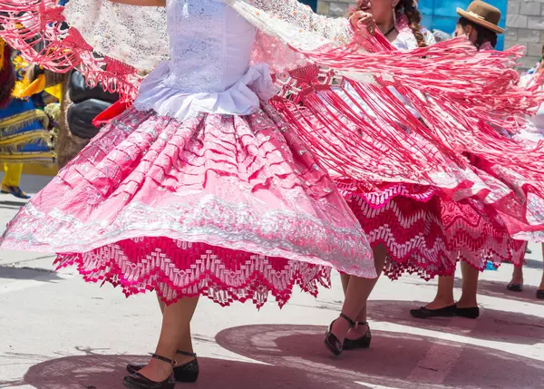 Decoración Auténtica Sobre Vestimenta Carnaval Perú América Del Sur — Foto de Stock