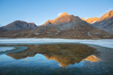 Cordillera Blanca 'da güzel dağlar, Peru, Güney Amerika