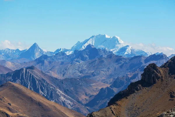 Gyönyörű Hegyvidéki Tájak Cordillera Blanca Peru Dél Amerika — Stock Fotó