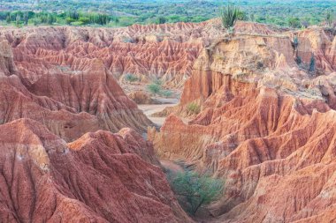 Tatacoa Çölü, Kolombiya, Güney Amerika 'da alışılmadık manzaralar