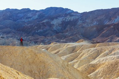 ABD 'de Zabrisk noktasında turist, Ölüm Vadisi Ulusal Parkı, Kaliforniya