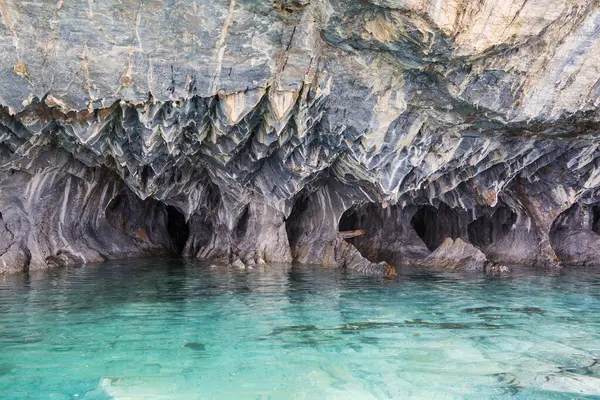 Ungewöhnliche Marmorhöhlen See General Carrera Patagonien Chile Carretera Austral Reise — Stockfoto