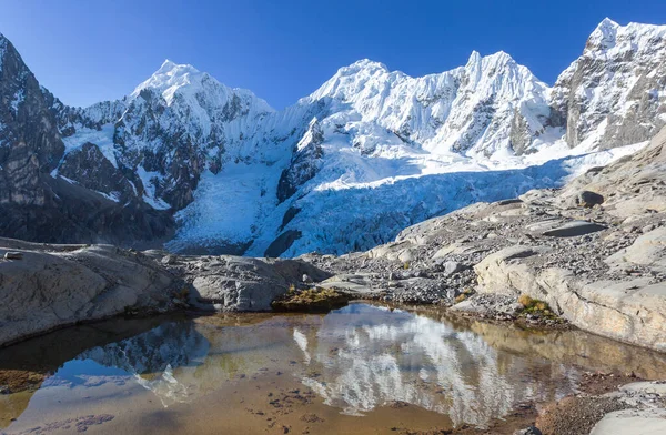 Beautiful Mountains Lake Cordillera Blanca Peru South America — Stock Photo, Image
