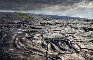 Hawaii, Büyük Ada 'da lav akıntısı