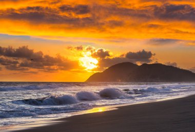 Doğal arkaplan için deniz batımı