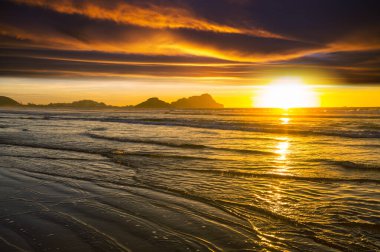 Doğal arkaplan için deniz batımı