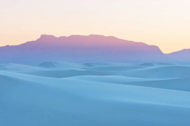 White Sands Ulusal Anıtı, New Mexico, ABD 'de alışılmadık doğal manzaralar