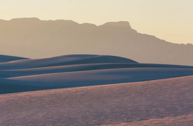 White Sands Ulusal Anıtı, New Mexico, ABD 'de alışılmadık doğal manzaralar