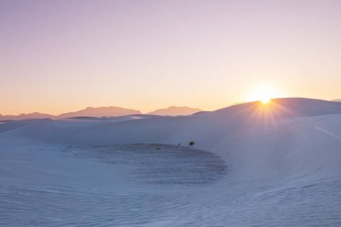 White Sands Ulusal Anıtı, New Mexico, ABD 'de alışılmadık doğal manzaralar