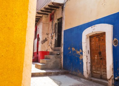 Meksika 'nın ünlü şehri Guanajuato' nun güzel manzarası.