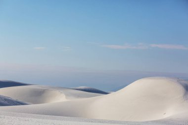 White Sands Ulusal Anıtı, New Mexico, ABD 'de alışılmadık doğal manzaralar