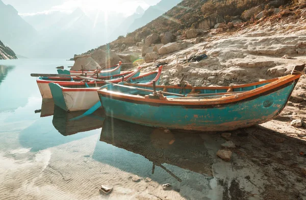 Touristic Boats Lake Paron Cordillera Blanca Peru South America — Stock Photo, Image