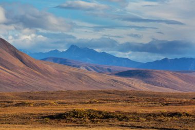 Mountains landscapes above Arctic circle along Dempster highway, Canada
