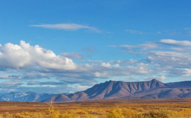 Mountains landscapes above Arctic circle along Dempster highway, Canada
