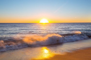 Doğal arkaplan için deniz batımı