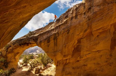 Vernal, Utah, ABD yakınlarındaki alışılmadık kaçak içki kemeri..
