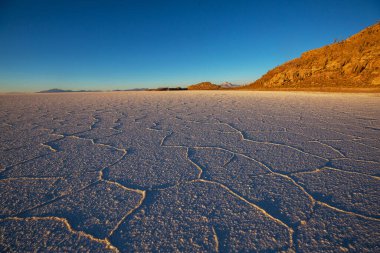 Salar de Uyuni, Bolivya, Güney Amerika 'da alışılmadık terk edilmiş manzaralar