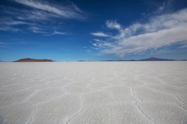 Salar de Uyuni, Bolivya, Güney Amerika 'da alışılmadık terk edilmiş manzaralar