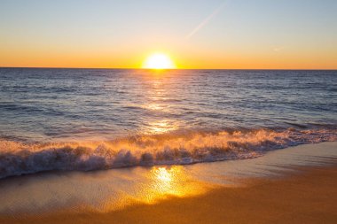 Doğal arkaplan için deniz batımı