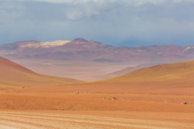 Efsanevi Salvador Dali Çölü. Bolivya 'da alışılmadık doğal manzaralar.