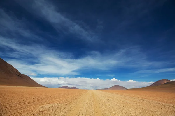 Scenic Road Altiplano Bolivia Travel Background — Stock Photo, Image