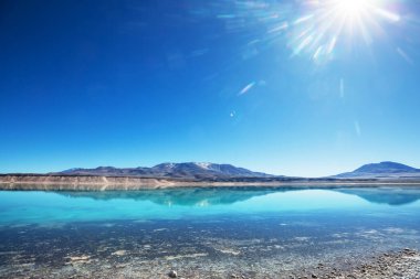 Atacama Çölü, Kuzey Şili 'deki güzel doğal manzaralar.
