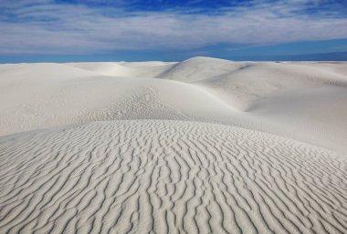 White Sands Ulusal Anıtı, New Mexico, ABD 'de alışılmadık doğal manzaralar