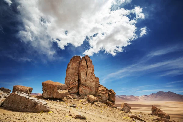 Epic Salvador Dali Desert Unusual Natural Landscapes Bolivia — Stock Photo, Image