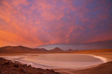 Atacama Çölü, Kuzey Şili 'deki güzel doğal manzaralar.
