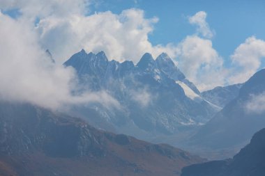 Cordillera Blanca, Peru, Güney Amerika 'daki güzel dağ manzaraları
