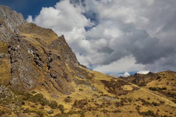 Piękny Krajobraz Gór Andach Lub Południowych Cordilleras Peru — Zdjęcie stockowe