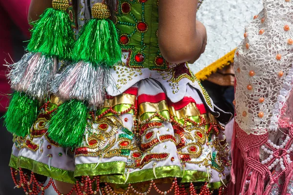 Puno Pérou Circa Août 2018 Carnaval Coloré Authentique Dans Les — Photo